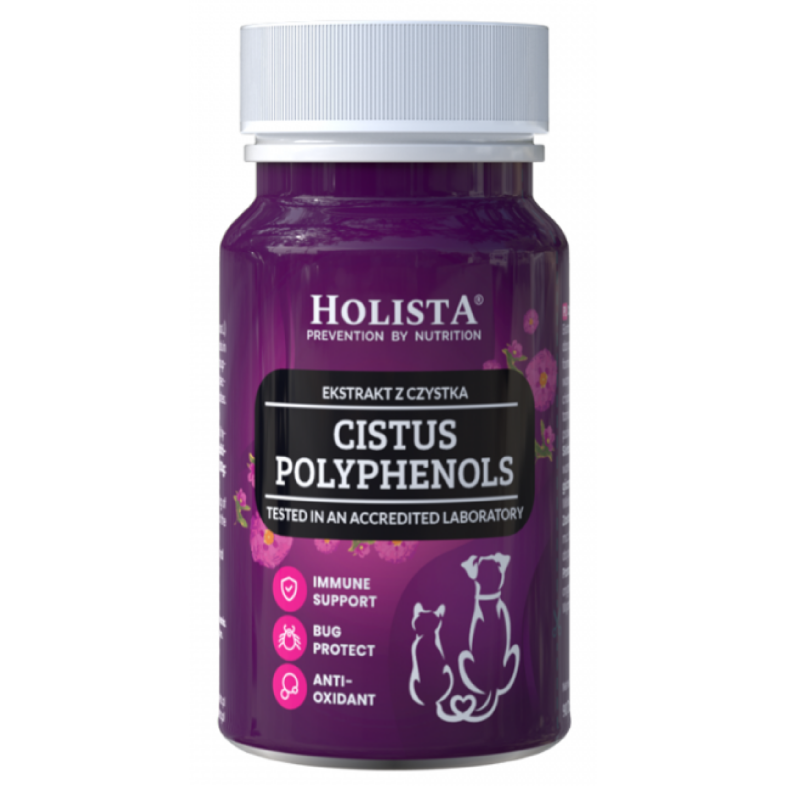 Holista Cistus Polyphenols (Ekstrakt z czystka) Czystek 90 tabletek polyphenols_90_tab