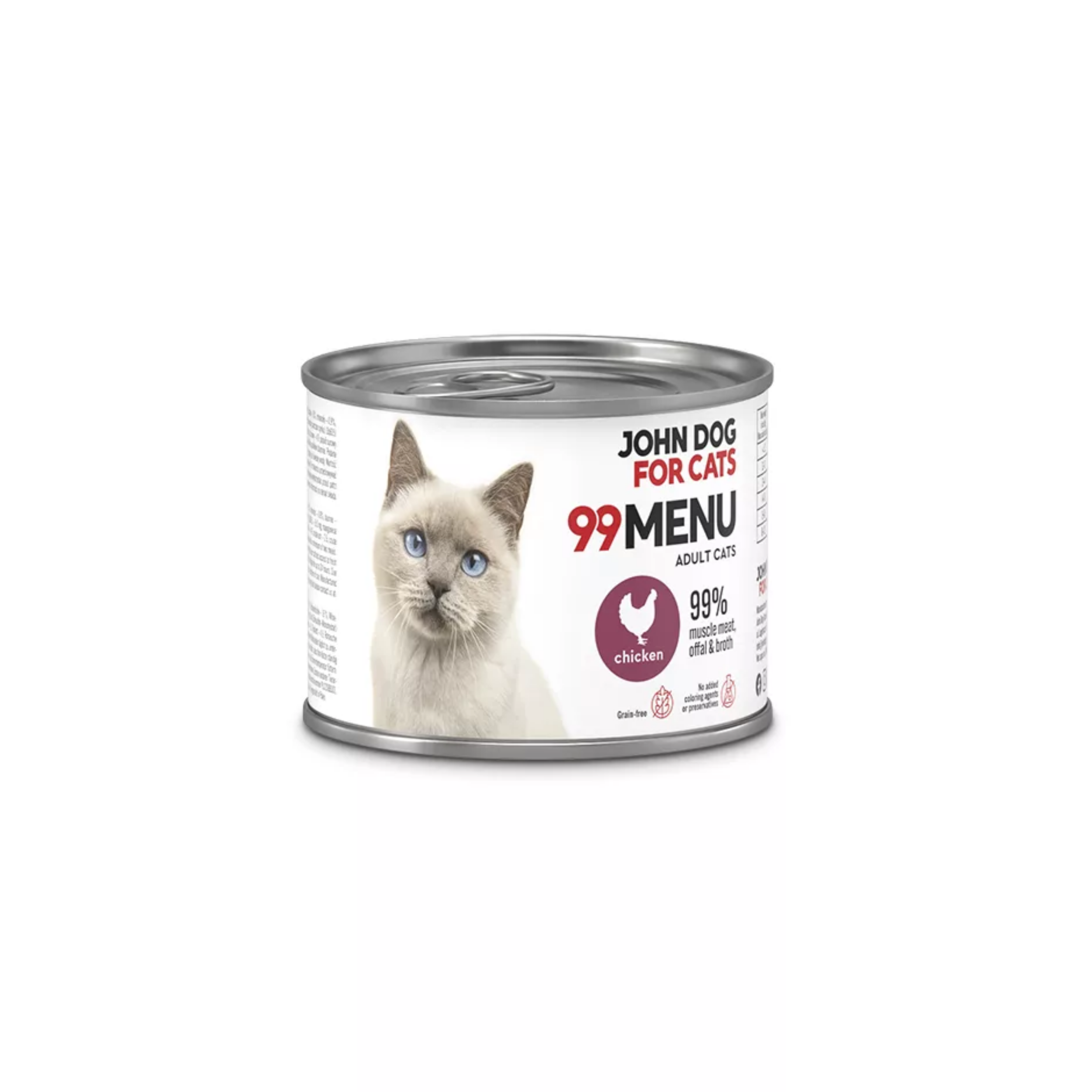 John Dog for Cats - Karma mokra 99 Menu - Królik dla kociąt 200 g Karma_mokra_dla_kociat_Krolik_99_MENU_John_Dog_for_Cats_200g