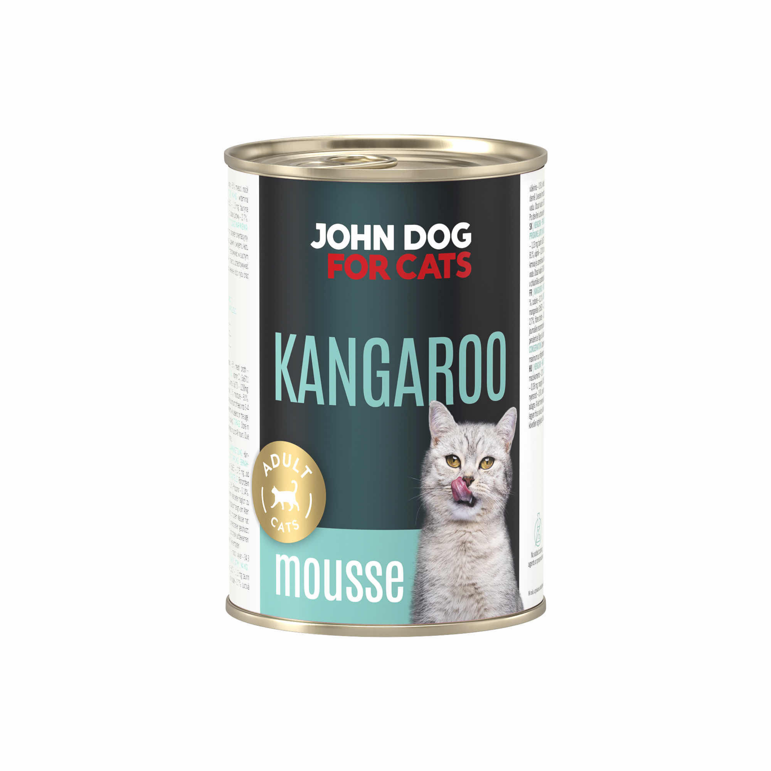 John Dog for Cats - Karma mokra Mousse - Kangur dla dorosłych kotów 200g karma-mokra-dla-kota-mus-kangur-200-g-john-dog-for-cats