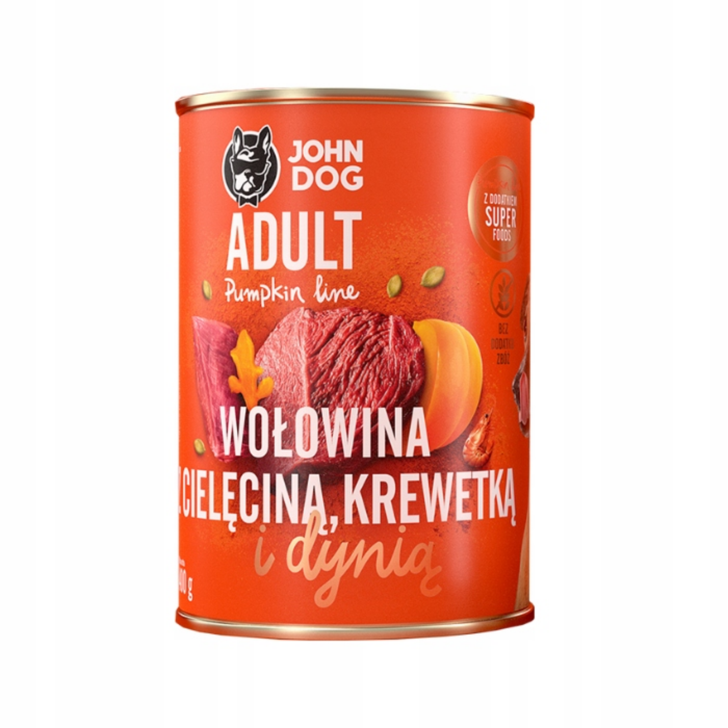 John Dog - Karma mokra - Pumpkin Line Indyk z kaczką i dynią dla dorosłych psów 400g Karma_mokra_Pumpkin_Line._Indyk_z_kaczka_i_dynia_-400_g