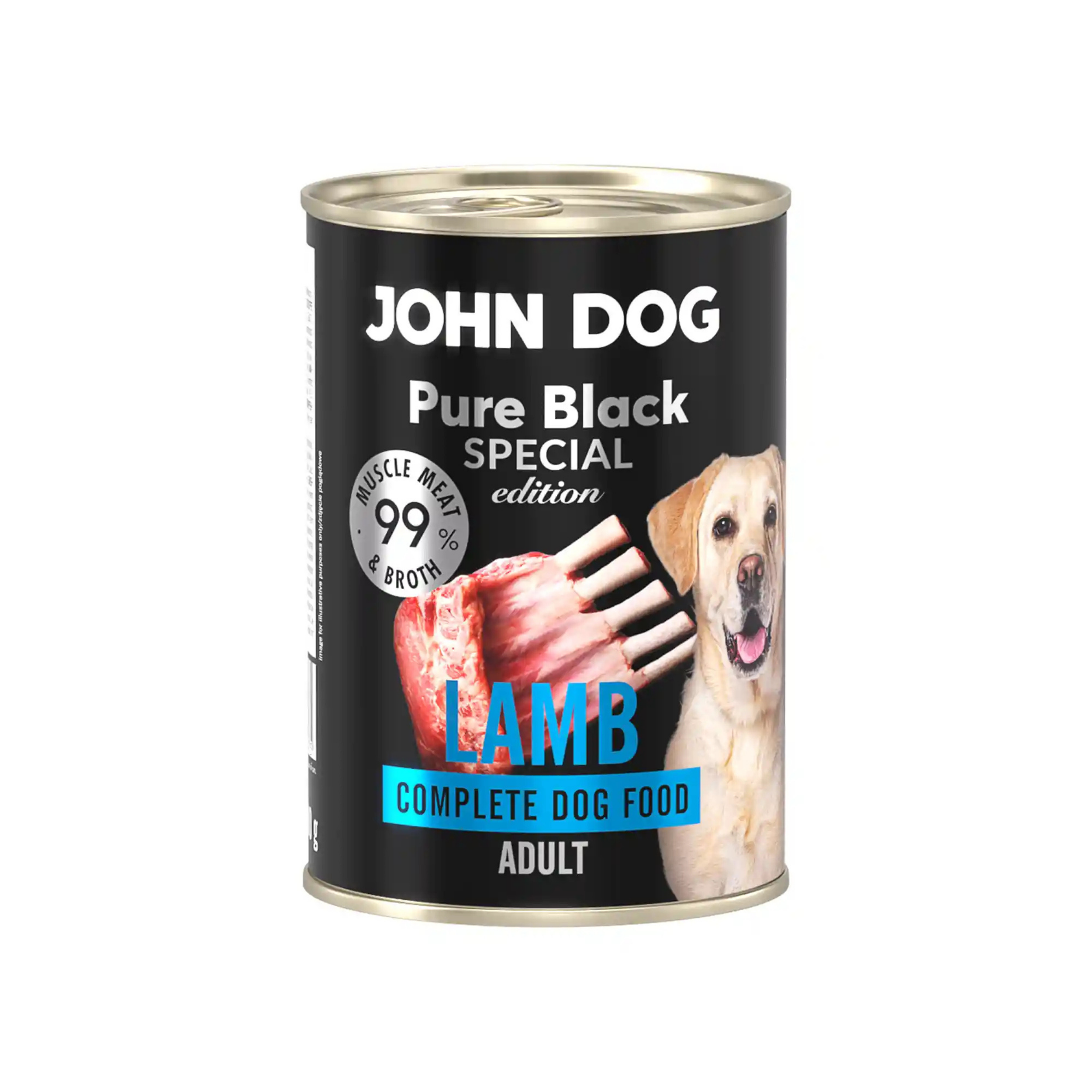 John Dog -Karma mokra- Pure Black Specjal Edition Jagnięcina dla psów 400g mokra-karma-dla-psa-jagniecina-400-g-pure-black-special-edition.jpg