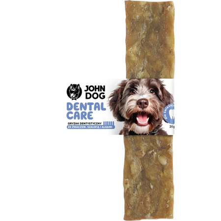 John Dog - Gryzak dentystyczny Dental Care z algami brunatnymi 12 cm (35 g)