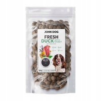 John Dog - Karma sucha Fresh Kaczka z królikiem dla dorosłych psów chrupki M 120 g