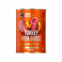 John Dog - Karma mokra - Pumpkin Line Indyk z gęsią i dynią dla szczeniąt 400g