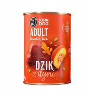 John Dog - Karma mokra - Pumpkin Line Dzik z dynią dla dorosłych psów 400g