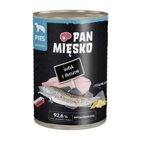 Pan Mięsko - Indyk z dorszem dla dorosłych psów 400 g