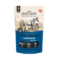 Wiejska Zagroda - Karma mokra - Konina z tuńczykiem i walerianą dla dorosłych kotów 100 g