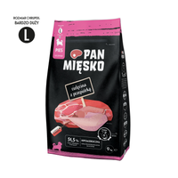 Pan Mięsko - Cielęcina z przepiórką dla szczeniąt chrupki L 9 kg