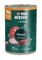 Pan Mięsko z ziołami – Pasztet z kaczką dla dorosłych psów 400 g