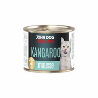 John Dog for Cats - Karma mokra Mousse - Kangur dla dorosłych kotów 200g