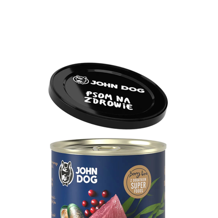 John Dog - Pokrywka na puszkę z karmą rozm. S (76 mm)