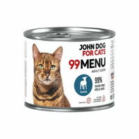 John Dog for Cats - Karma mokra 99 Menu-Jagnięcina dla dorosłych kotów 200g