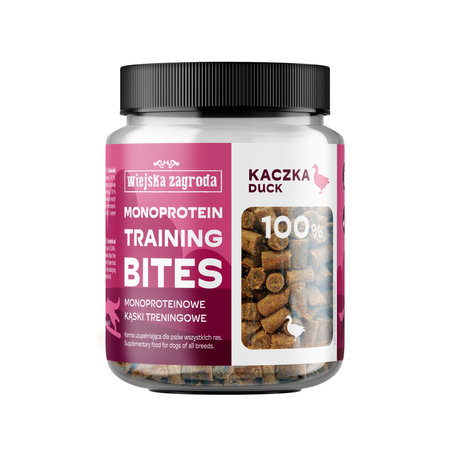 Wiejska Zagroda - Przysmaki monoproteinowe - Kąski treningowe z kaczki dla dorosłych psów 150 g