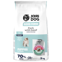 John Dog - Karma sucha Good Form Wieprzowina z wołowiną dla szczeniąt 3 kg