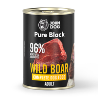 John Dog - Karma mokra  - Pure Black Dzik dla dorosłych psów 400g