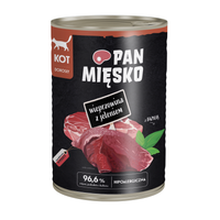 Pan Mięsko - Wieprzowina z jeleniem dla dorosłych kotów 400 g