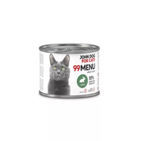 John Dog for Cats - Karma mokra 99 Menu - Królik dla dorosłych kotów 200 g