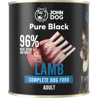 John Dog - Karma mokra  - Pure Black Jagnięcina dla dorosłych psów 800g