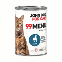John Dog for Cats - Karma mokra 99 Menu-Jagnięcina dla dorosłych kotów 400g