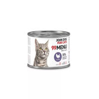 John Dog for Cats - Karma mokra 99 Menu - Indyk dla dorosłych kotów 200 g