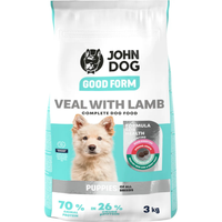 John Dog - Karma sucha Good Form Cielęcina z jagnięciną dla szczeniąt 3 kg 
