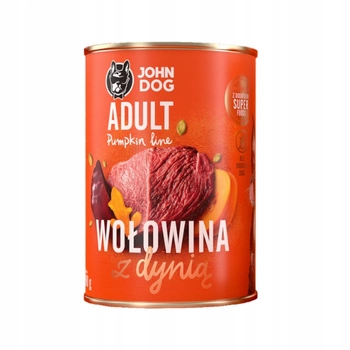 John Dog - Karma mokra - Pumpkin Line Wołowina z dynią dla dorosłych psów 400g