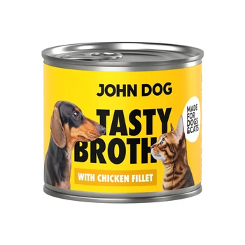 John Dog Tasty Broth - Zupa dla psa i kota z filetem z kurczaka 140 g