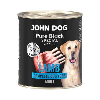 John Dog -Karma mokra- Pure Black Specjal Edition Jagnięcina dla psów 800g
