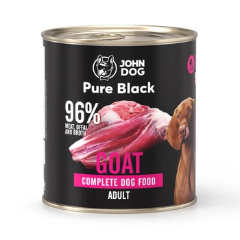 John Dog - Karma mokra  - Pure Black Kozina dla dorosłych psów 800g